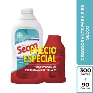 Talco Secco 300Gr Gratis 90Gr Pe