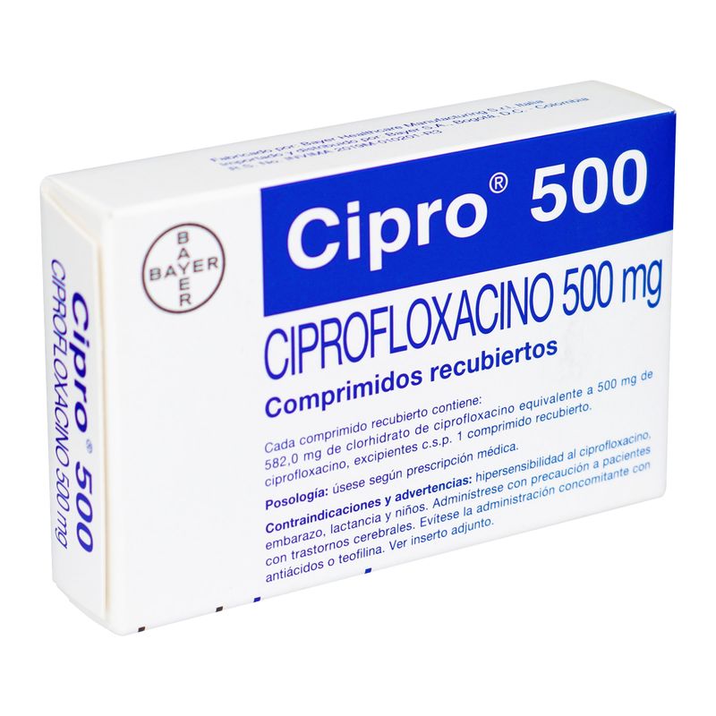 Cipro--Ciprofloxacina-500Mg-X-8Comp.By