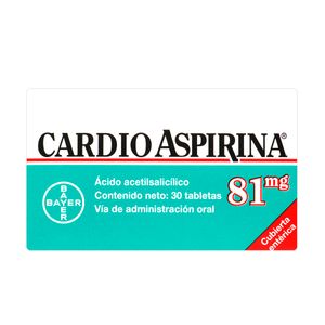 Cardioaspirina (A.Acetil) 81Mg X 30Tab.By