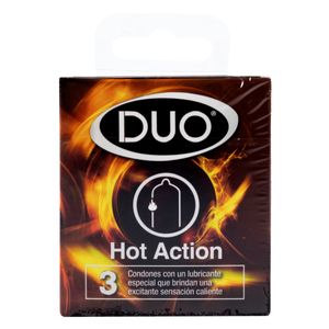 Preservativo Duo  Hot Action 3 Uds Bdf