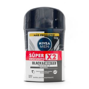 2 Dte Nivea Barra Black White H.50Gr S.O
