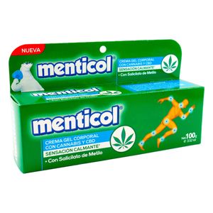 Cre.Gel Corporal Menticol Cannabis X 100Gr