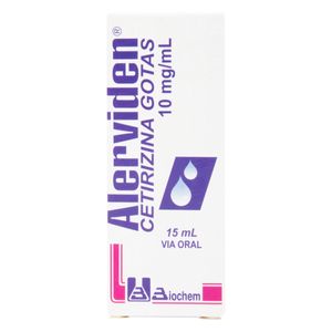 Alerviden (Cetirizina) 10Mg/Ml Gotas X 15Ml