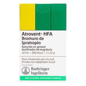 Atrovent Hfa (Bromu.Ipatro) Sol.20Mcg/Dos. X 10Ml.Bi
