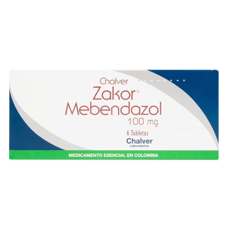 Zakor--Mebendazol--100Mg-X-6Tab