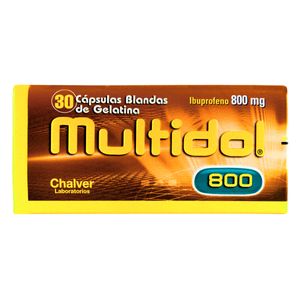 Multidol (Ibuprofeno) 800 Mg 30 Cap Chv