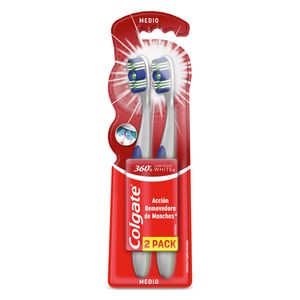 Colgate Cepillos Luminous White 360 2X1.Cp