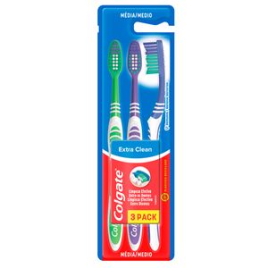 Colgate Extra Clean Medio X 3Cepillos.Cp