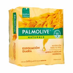 3 Jabon Palmolive Avena Y Azucar Morena X  110 Gr P.E