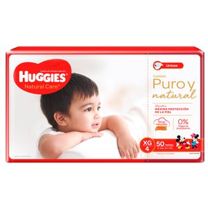 Huggies Pan.Natural Care Unisex E.Xg 4 X 50Ud.Kc