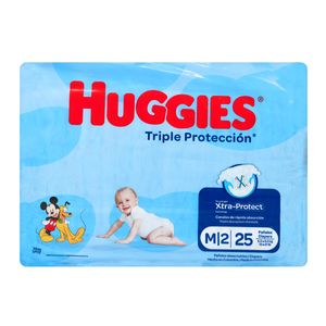 Pan.Huggies Tri.Proteccion Et.M 25 Unds