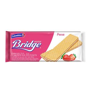 Galleta Bridge Fresa X 10 Und