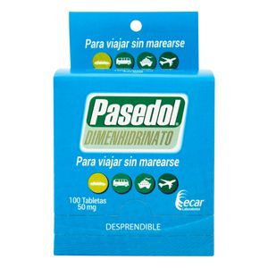 Pasedol 50Mg (Dimenhidrinato) X 100Tab.Ec