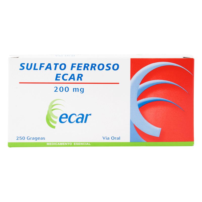 Sulfato-Ferroso-200Mg-X-250Grageas.Ec