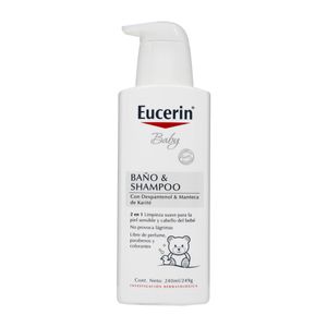Eucerin Baby Bano Y Shampoo Cabello Cuerpo X 250Ml.Bd