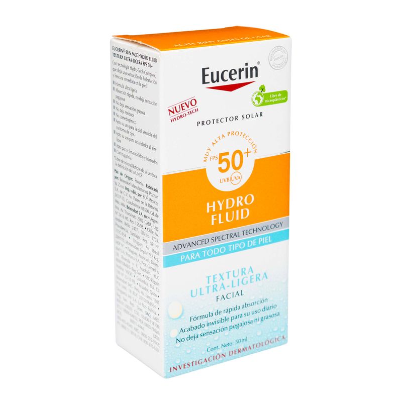 Eucerin-Sun-Face-Hydro-Fps-50---Fluid-Textura-Ultra--Liger-X-50-Ml-