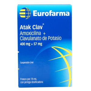 Atak Clav (Amox-Calvu) 400Mg+57Mg.Susp. X 70Ml.Ef