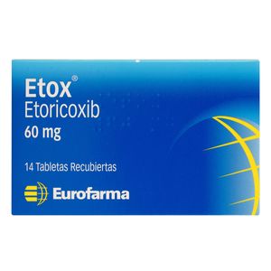 Etox (Etoricoxib) 60Mg X 14 Tabletas Ef