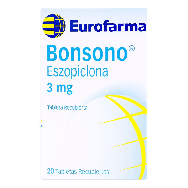 Bonsono--Eszopiclona--3Mg-X20-Tab