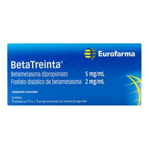 Betatreinta 5Mg+2Mg/Ml(Betametasona)Amp Iny X 1Ml