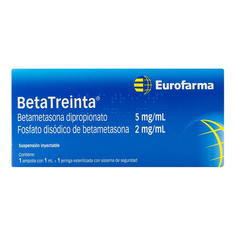 Betatreinta-5Mg-2Mg-Ml-Betametasona-Amp-Iny-X-1Ml