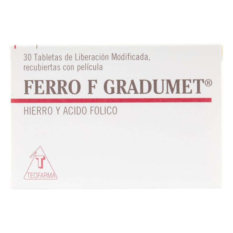 Ferro-F--A.Folico-Hierro--Gradumet-X-30Tab.Ed