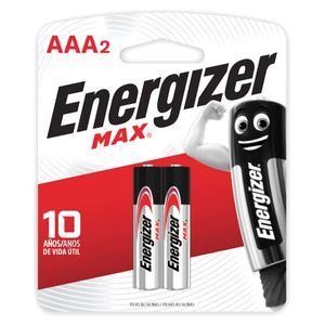 Pilas Energizer Max+Powerseal Aaa2.Ev