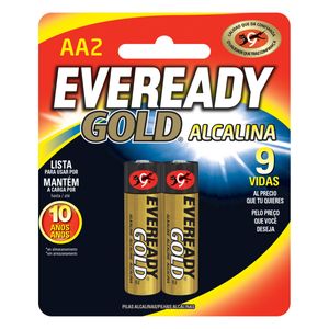 Pilas Eveready Gold Alcalina Aa 2 Ud
