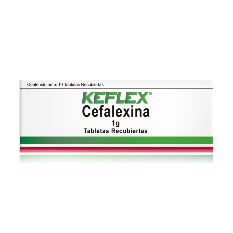 Keflex--Cefalexina--1Gr-X-10Tab.Fc