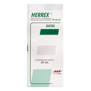 Herrex (Hierro) Caramelo Gotas 50Mg/Ml X 30Ml.Fc