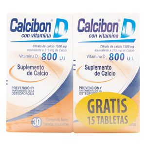 Calcibon D (Calcio-D3)800 Ui X 30Tab+15Tab.Fc