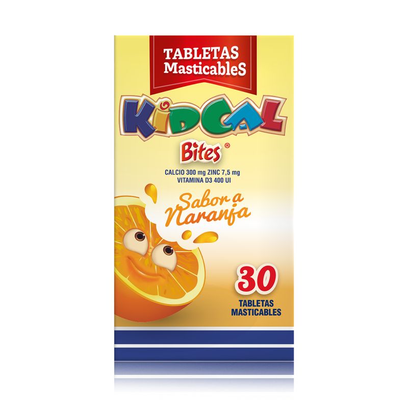 Kidcal-Bites--Cal-D3-Zinc--Naranja-X-30Tab.Fc
