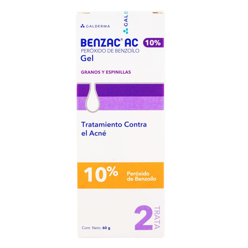 Benzac-Ac-10---Per.Benzoilo--Gel-Base-Acuosa-Acne-X-60Gr.Gd