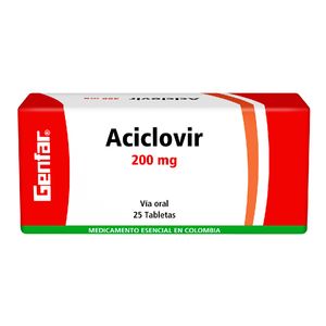 Aciclovir 200Mg X 25Tab Gf