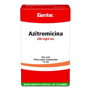 Azitromicina 200Mg/5Ml X 15Ml
