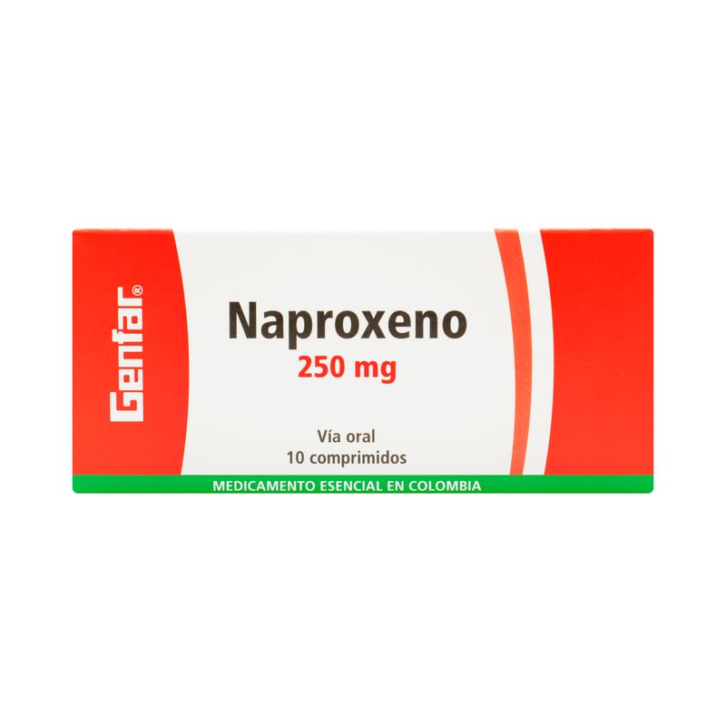 Naproxeno-250Mg-X-10Compr.Gf
