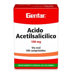 Acido Acetilsalicilico 100Mg X 100Tab Wt