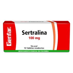 Sertralina 100Mg X 10Tab.Gf