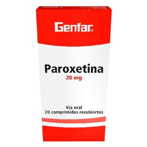 Paroxetina 20Mg X 20Tab.Gf