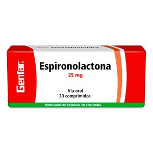 Espironolactona 25Mg X 20Tab. Gf