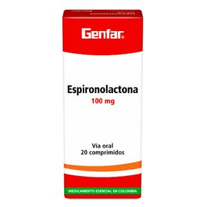 Espironolactona 100Mg X 20Tab. Gf