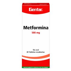 Metformina 500Mg X 30Tab.Gf