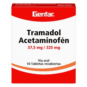 Tramadol Acetamin.37.5Mg/325Mg X 10Tab.Gf