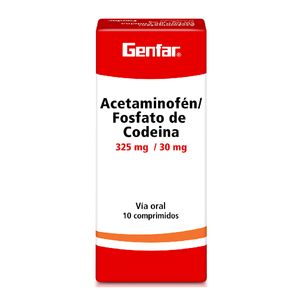 Acetaminofen+Codeina 325/30Mg X10Tab Gf
