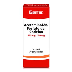 Acetaminofen+Codeina 325/30Mg X 30Tab Gf