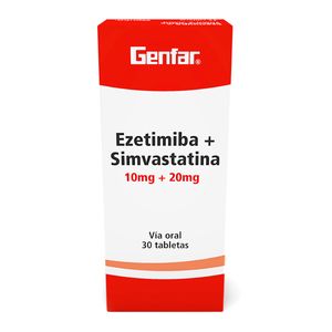 Ezetimiba 10Mg+Simv.20Mg 30 Tab M(80256)