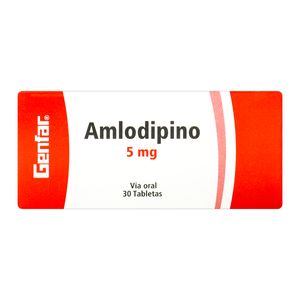 Amlodipino 5 Mg X30 Tbs Gf