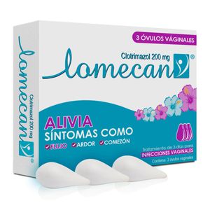 Lomecan V (Clotrimazol) 200Mg X 3 Ov Vag Gn