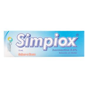 Simpiox 0.6% (Ivermectina) Gotas 5 Ml