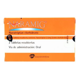 Naramig (Naratriptan) 2.5Mg X 2Tab.Gsk